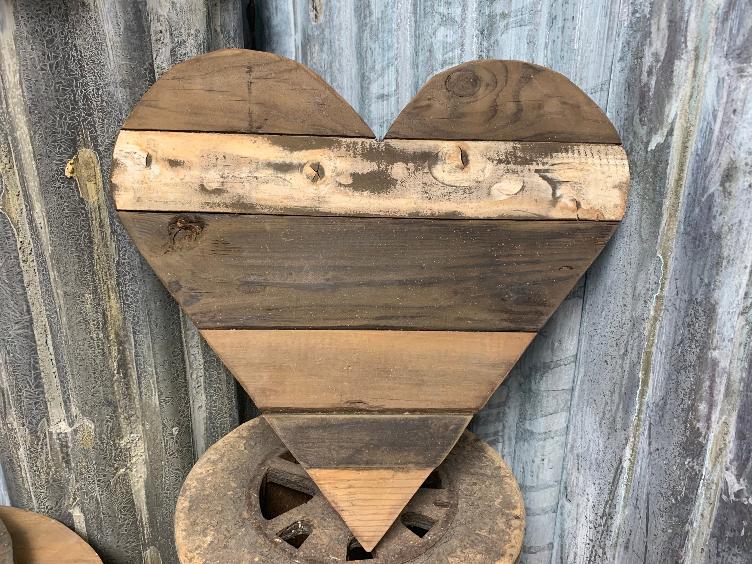 Heart Class (DIY reclaimed wood heart)– Restoration Oak